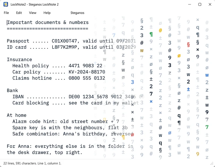 Steganos LockNote 2 – sikker kryptering
